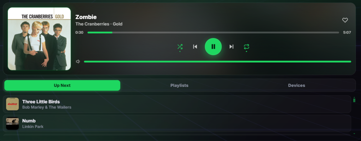 Spotify widget